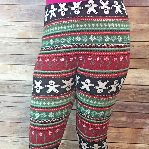 SO Pants - Holiday Leggings - Gingerbread Man